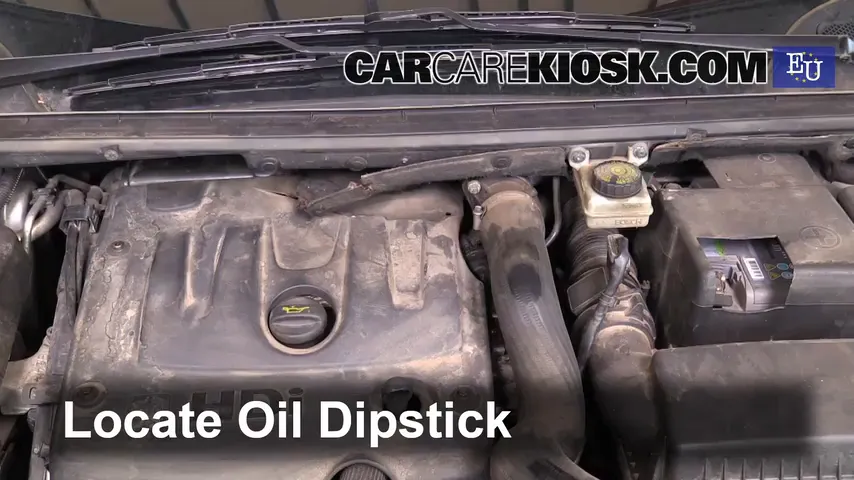 2008 Peugeot 307 XT HDi 2.0L 4 Cyl. Turbo Diesel Oil Check Oil Level